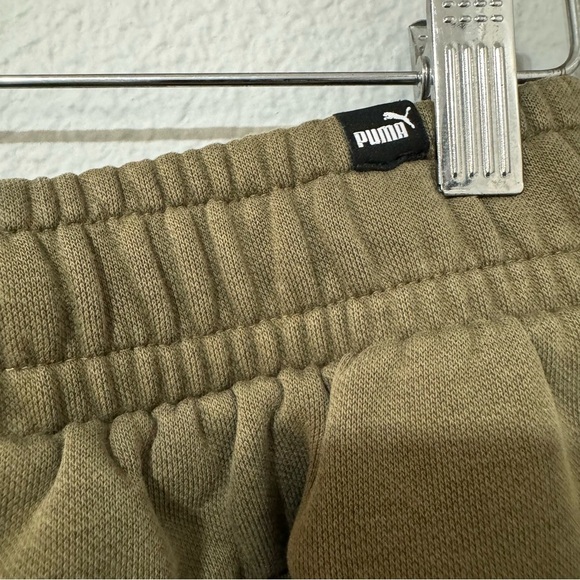 PUMA Green Big Boy Athletic Embroidery Logo Two Front Pockets Pants Joggers Sz S - Picture 9 of 12